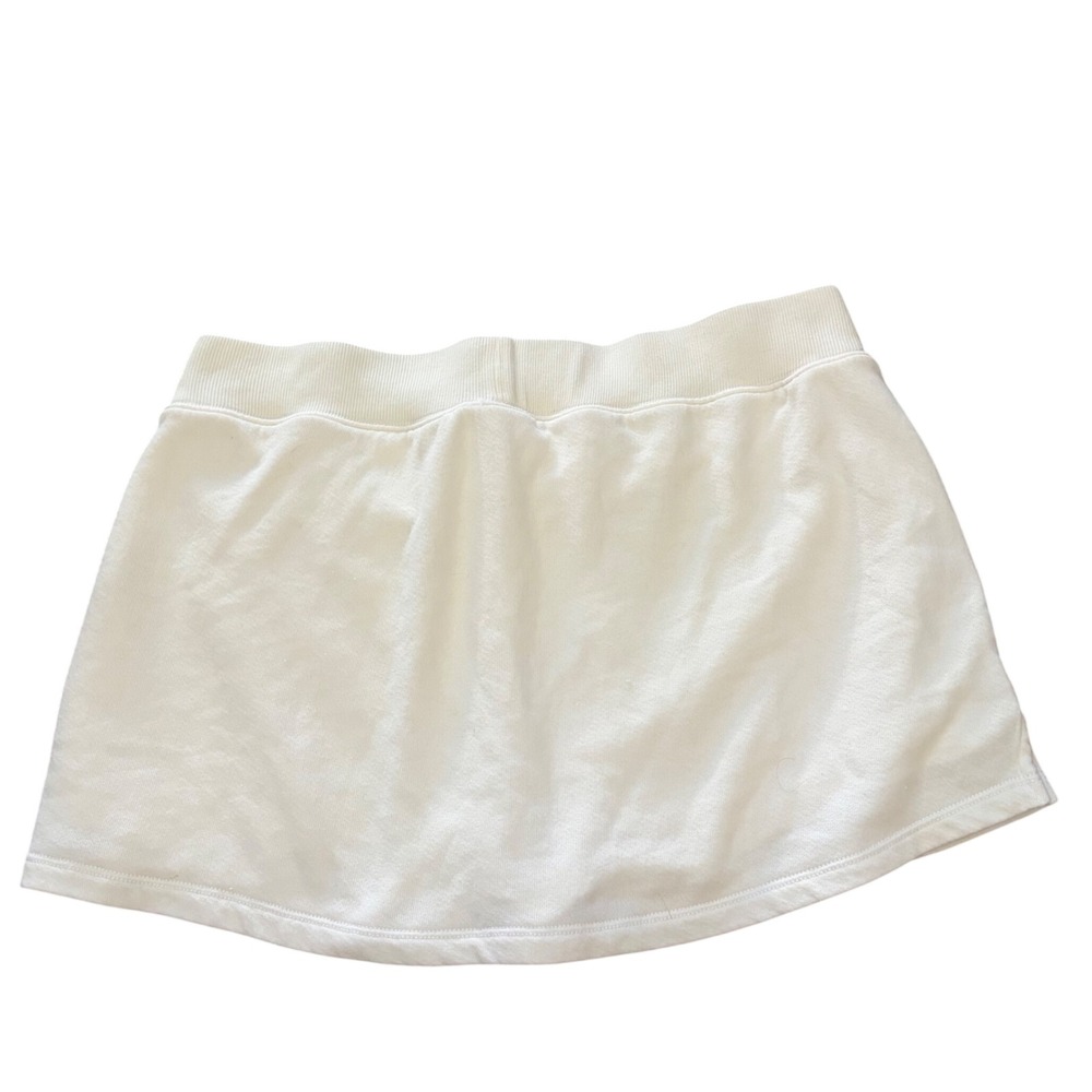 FP Movement Free People Cream White Fleece Skort Mini Skirt Shorts XL
